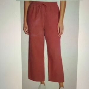 Jessica Simpson Women's Salmon Cotton Gauze Wide Leg Pants size M